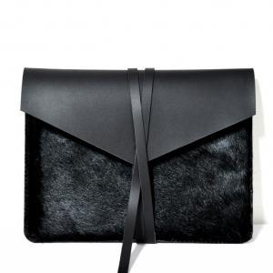 Handmade Black Leather Macbook Air..