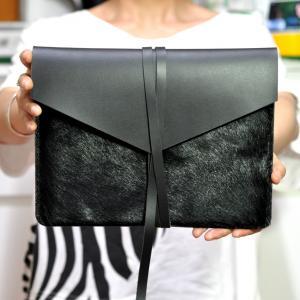 Handmade Black Leather Macbook Air..